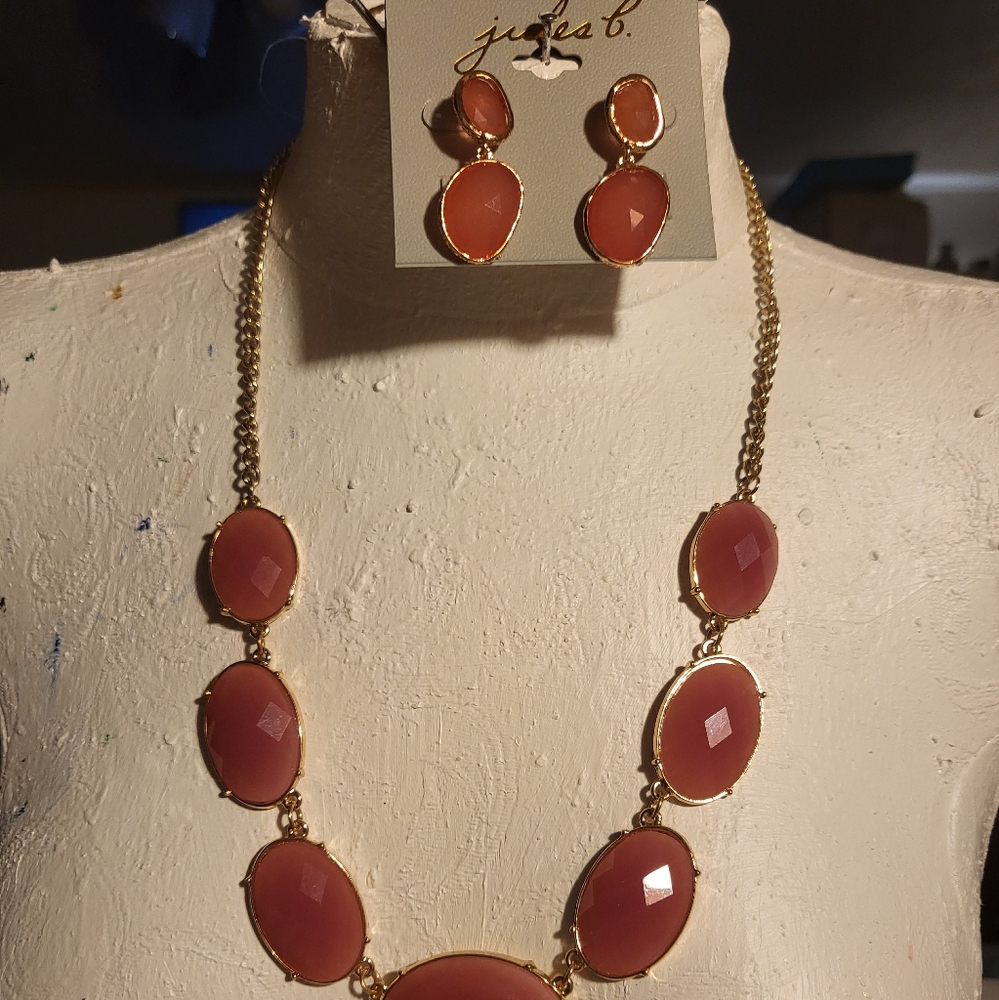 NWT Set JULES B & ERICA LYONS.ROSE  and Gold Jewelry Set